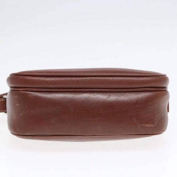 GUCCI Shoulder Bag Leather Brown Silver Auth - Picture 5 of 15